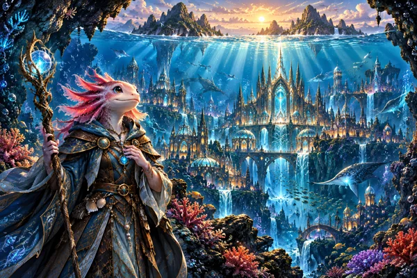 Ozeanlandschaft der Welt Nymara